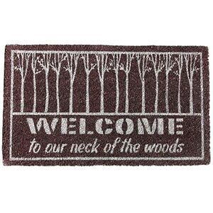 DEI Neck of The Woods Welcome mat, 17" x 29", Mult